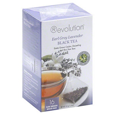 slide 1 of 6, Revolution Tea Earl Grey Lavender Black Tea Bags, 16 ct