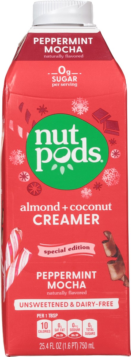 slide 9 of 9, nutpods Almond + Coconut Peppermint Mocha Creamer 25.4 fl oz, 25.4 fl oz