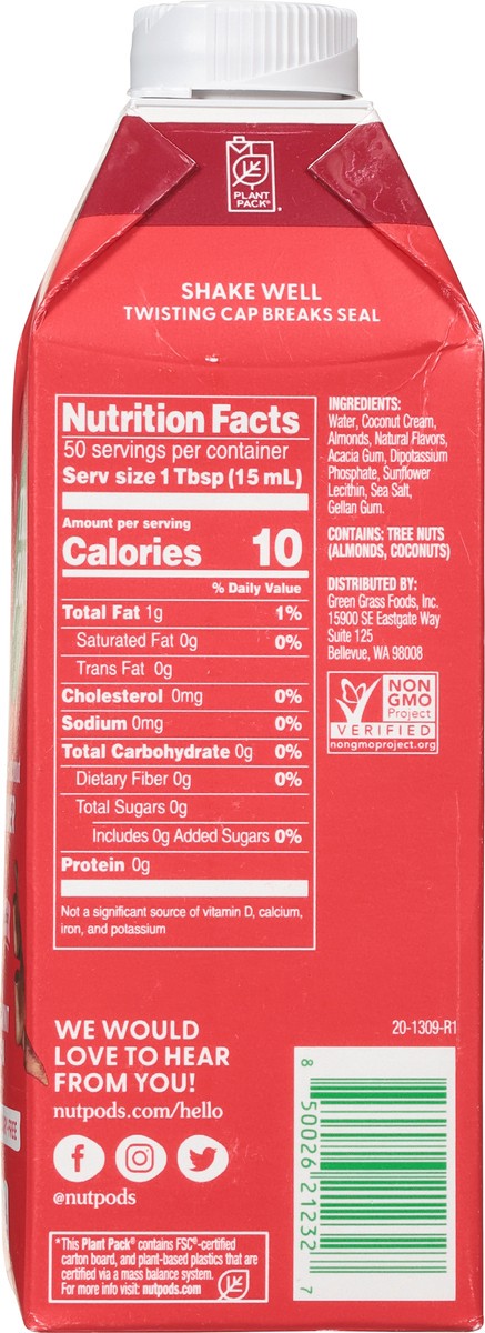 slide 7 of 9, nutpods Almond + Coconut Peppermint Mocha Creamer 25.4 fl oz, 25.4 fl oz