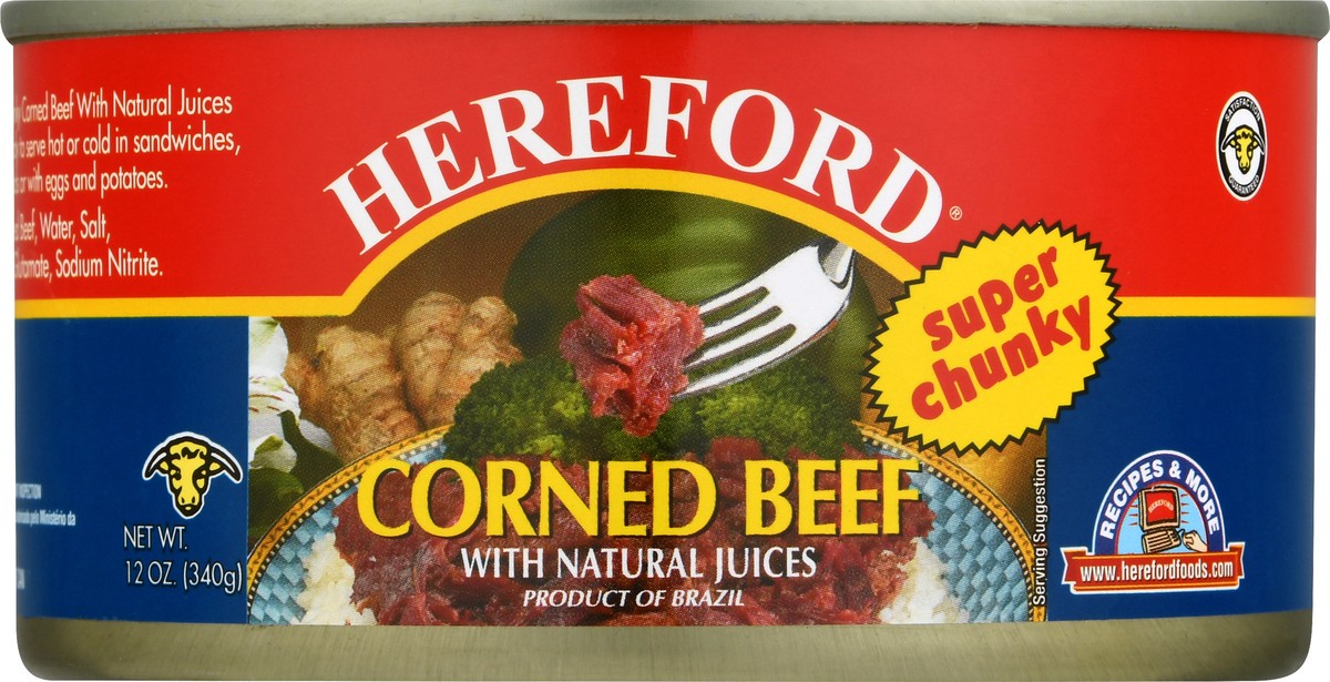 slide 9 of 12, Hereford Super Chunky Corned Beef 12 oz, 12 oz