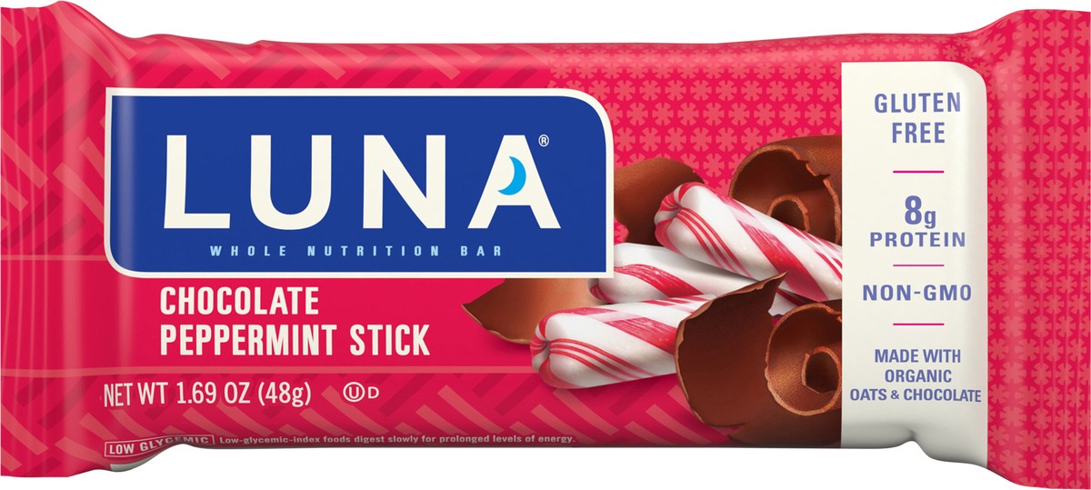 slide 3 of 9, Luna Choc Peppermint Nutrition Bar, 1.7 oz