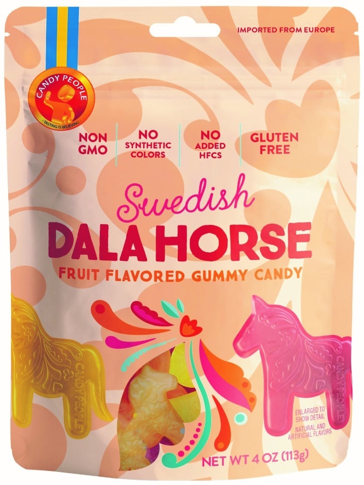 slide 1 of 1, Candy People Swedish Dala Horse Fruit Flavored Gummy Candy, 4 oz