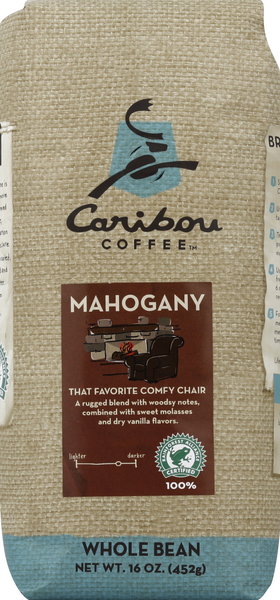 slide 1 of 1, Caribou Coffee Whole Bean Mahogany Dark Roast Coffee - 16 oz, 16 oz