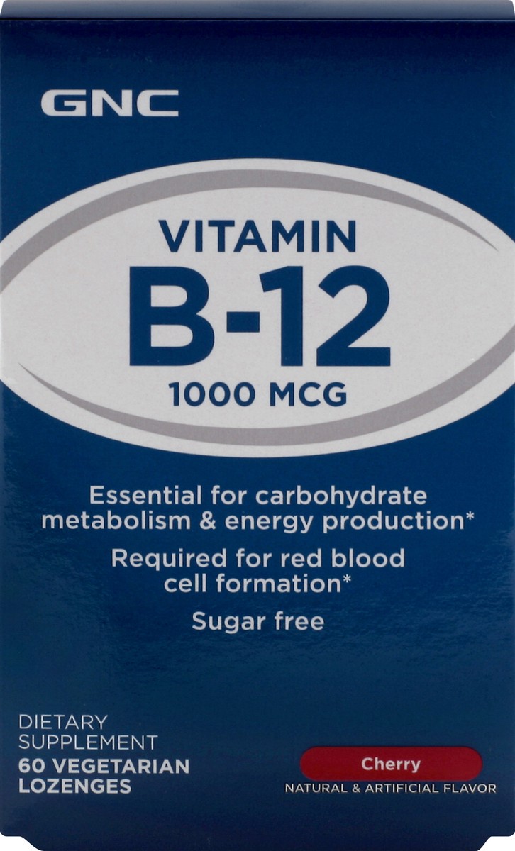 slide 1 of 8, GNC Vitamin B-12 60 ea, 60 ct