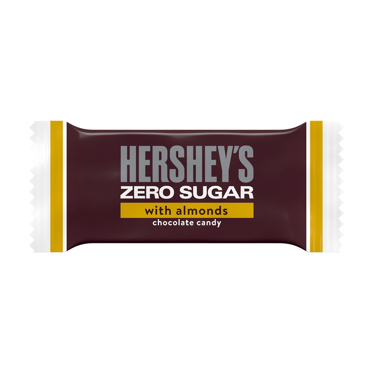 slide 4 of 9, Hershey's Zero Sugar Chocolate with Almonds Candy Bag, 3 oz, 3 oz