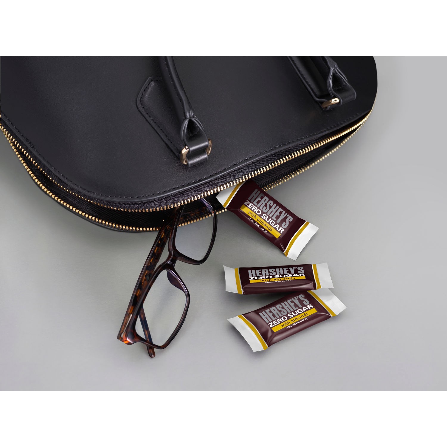 slide 9 of 9, Hershey's Zero Sugar Chocolate with Almonds Candy Bag, 3 oz, 3 oz