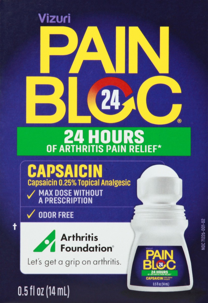 slide 6 of 9, Vizuri Pain Bloc Arthritis Relief, 0.5 fl oz