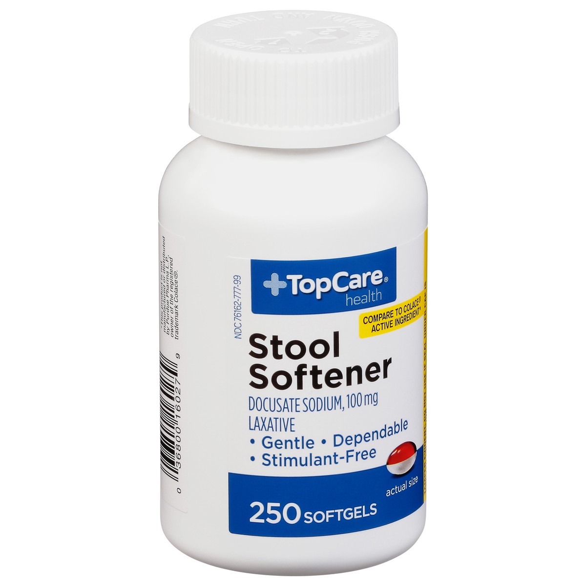 slide 2 of 9, TopCare Stool Softener, Laxative, 250 ct