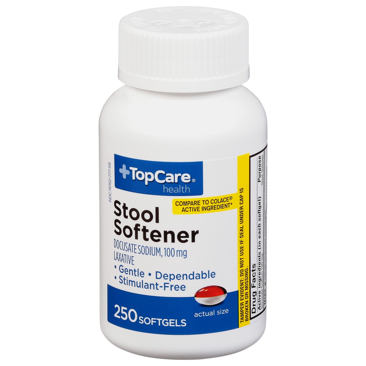 slide 3 of 9, TopCare Stool Softener, Laxative, 250 ct