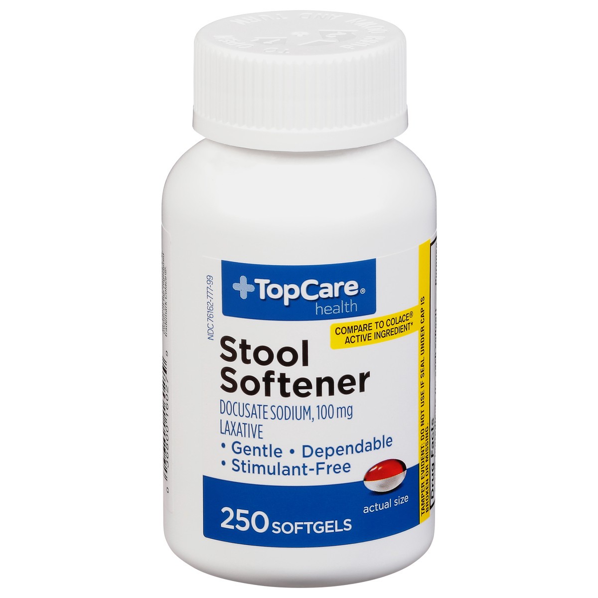 slide 1 of 9, TopCare Stool Softener, Laxative, 250 ct