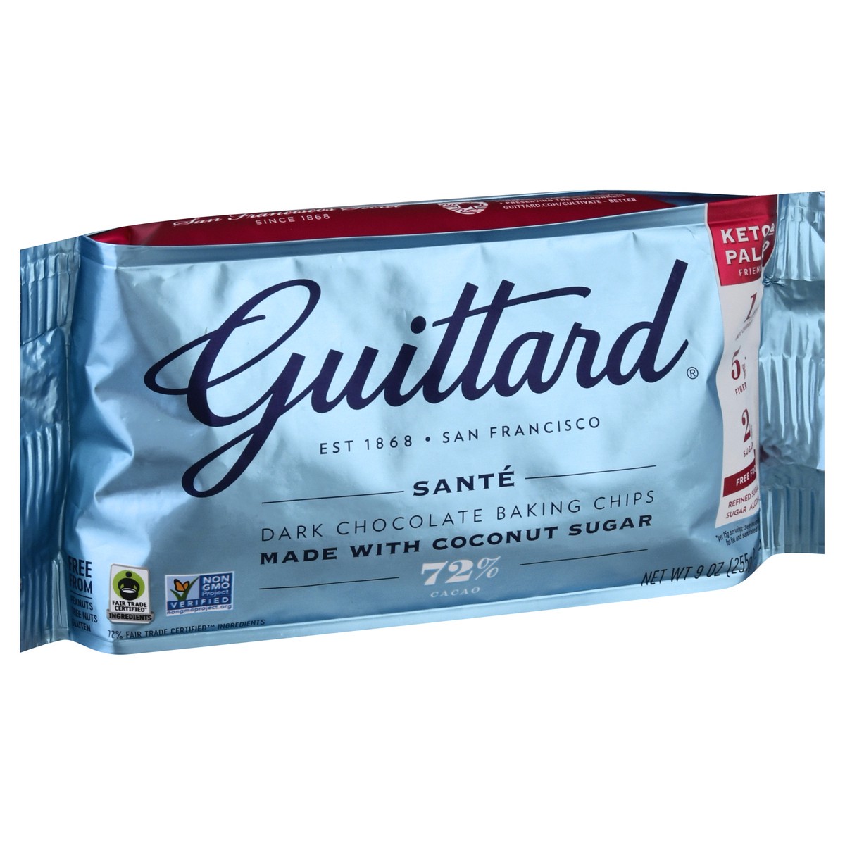 slide 7 of 12, Guittard 72% Cacao Dark Chocolate Baking Chips 9 oz, 9 oz