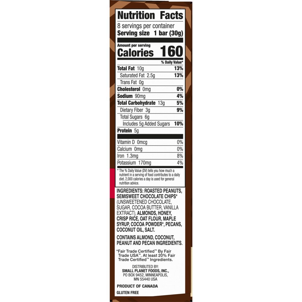 slide 3 of 6, LÄRABAR Trail Mix Bars, Dark Chocolate Peanut, Gluten Free Baked Nut Bar, 8 Count, 8.48 oz, 8 ct