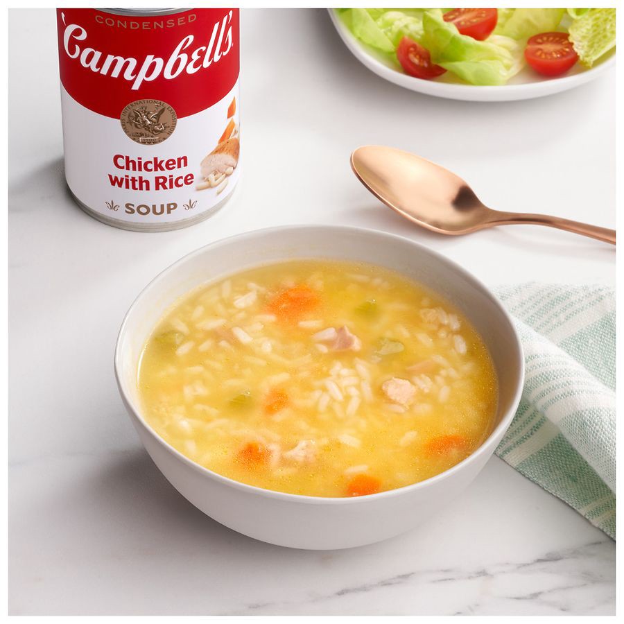 slide 2 of 5, Campbell's Condensed Chicken and Rice Soup, 10.5 oz Can, 10.5 oz