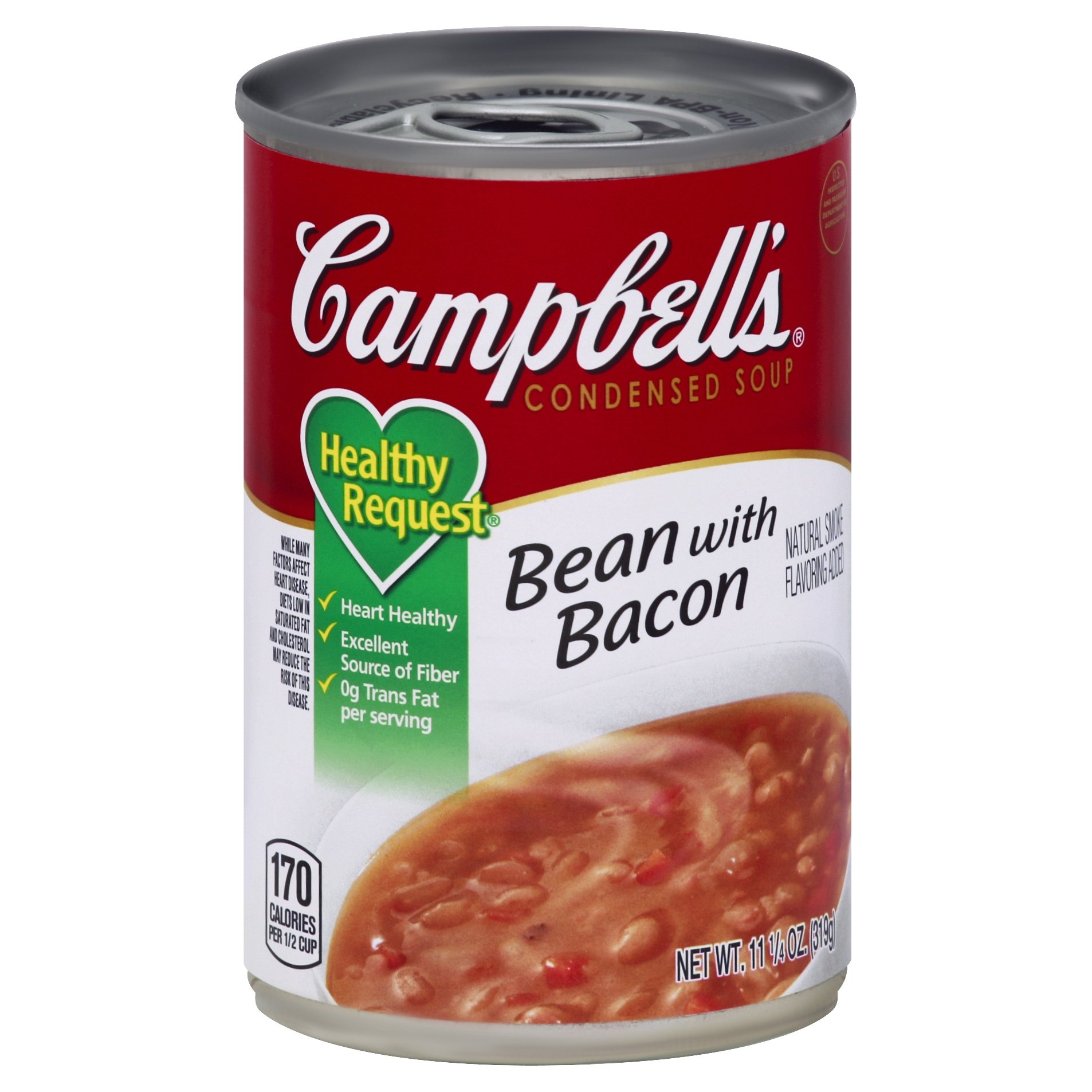slide 1 of 7, Campbell's Condensed Healthy Request Bean with Bacon Soup, 11.5 oz
