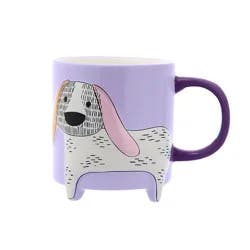 Core Home Dog Footed Mug 16 oz - Purple