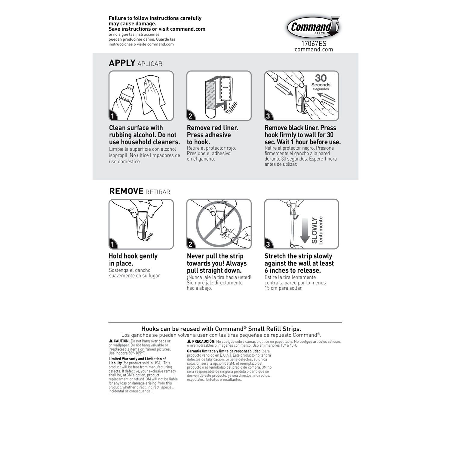 slide 9 of 9, 3M 3M Command Small Wire Hooks Value Pack, 1 ct