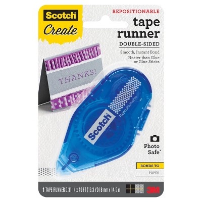 slide 1 of 4, Scotch Create Repositionable Double-Sided Photo Safe Tape Runner, 1 ct