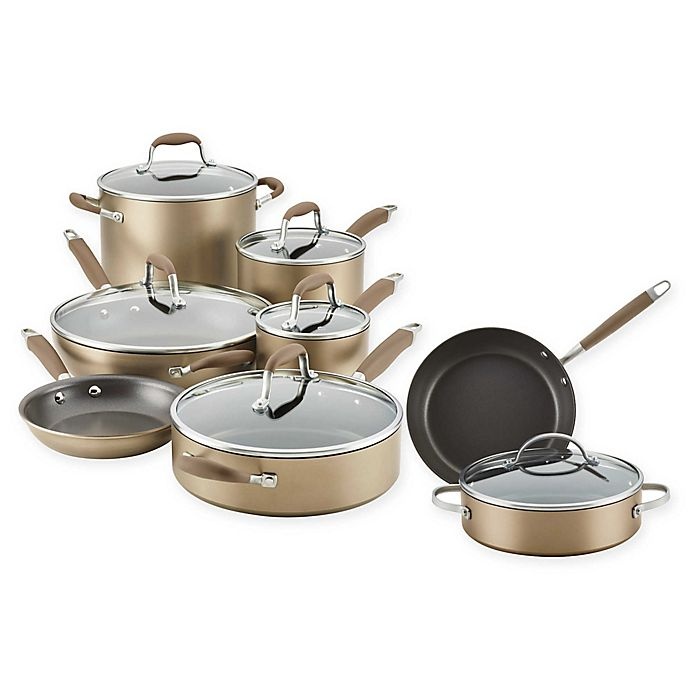 slide 12 of 12, Anolon Advanced Home Hard-Anodized Nonstick Cookware Set - Bronze, 11 ct