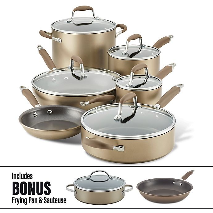 slide 5 of 12, Anolon Advanced Home Hard-Anodized Nonstick Cookware Set - Bronze, 11 ct