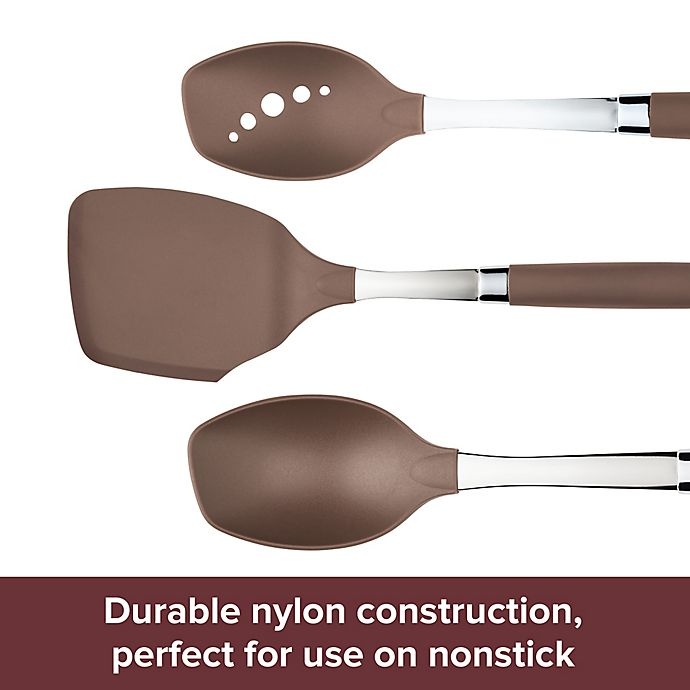 slide 4 of 8, Anolon SureGrip Nylon Nonstick Utensil Set - Bronze, 6 ct