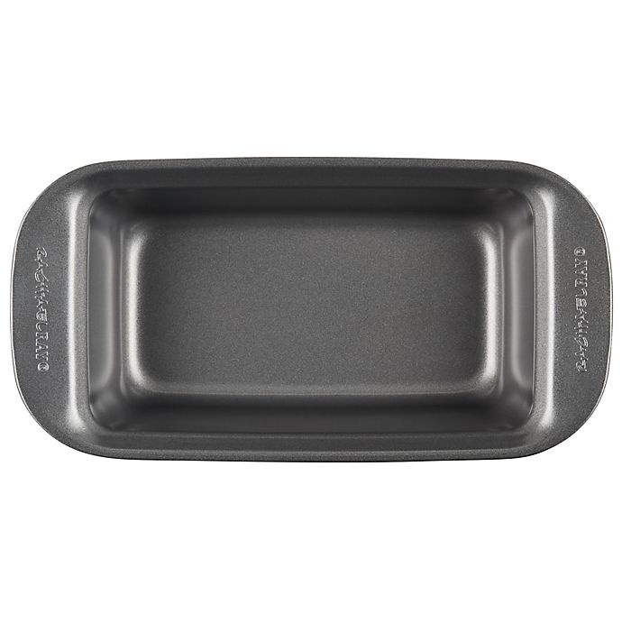 slide 4 of 6, Rachael Ray Meat Loaf Pan with Fat Draining Insert - Grey, 9 in x 5 in
