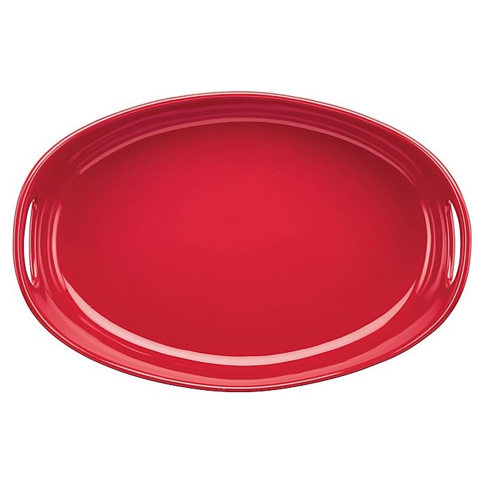 slide 2 of 3, Rachael Ray Ceramics Bubble and Brown Oval Baker - Red, 4.5 qt
