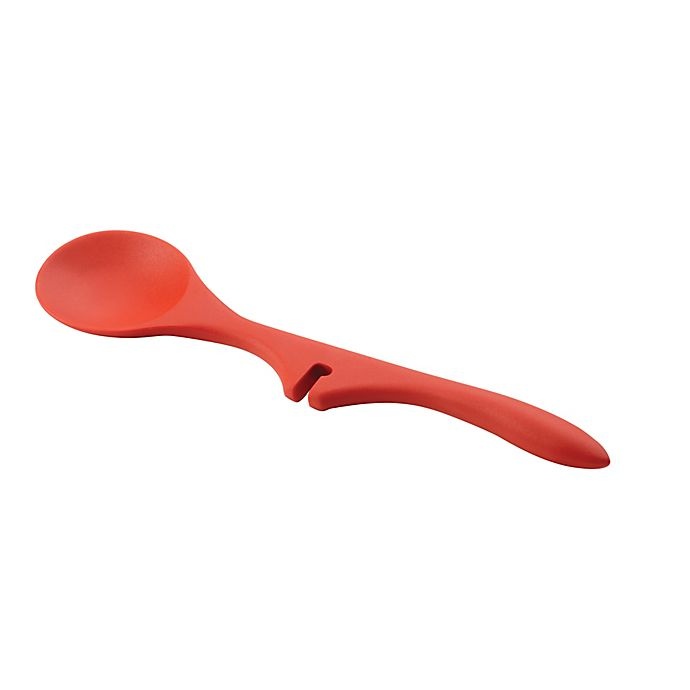 slide 1 of 1, Rachael Ray Lazy Tools Solid Spoon - Red, 1 ct