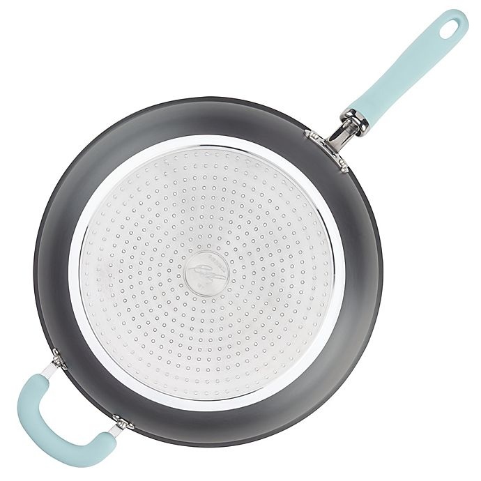 slide 3 of 5, Rachael Ray Create Delicious Nonstick Hard-Anodized Deep Skillet - Grey/Blue, 1 ct