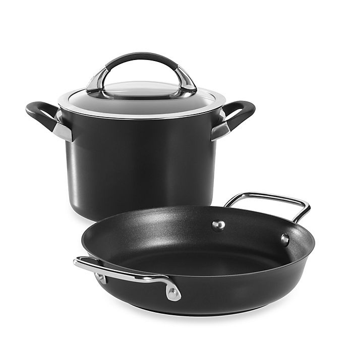 slide 1 of 2, Circulon Symmetry Cookware Set - Black, 3 ct