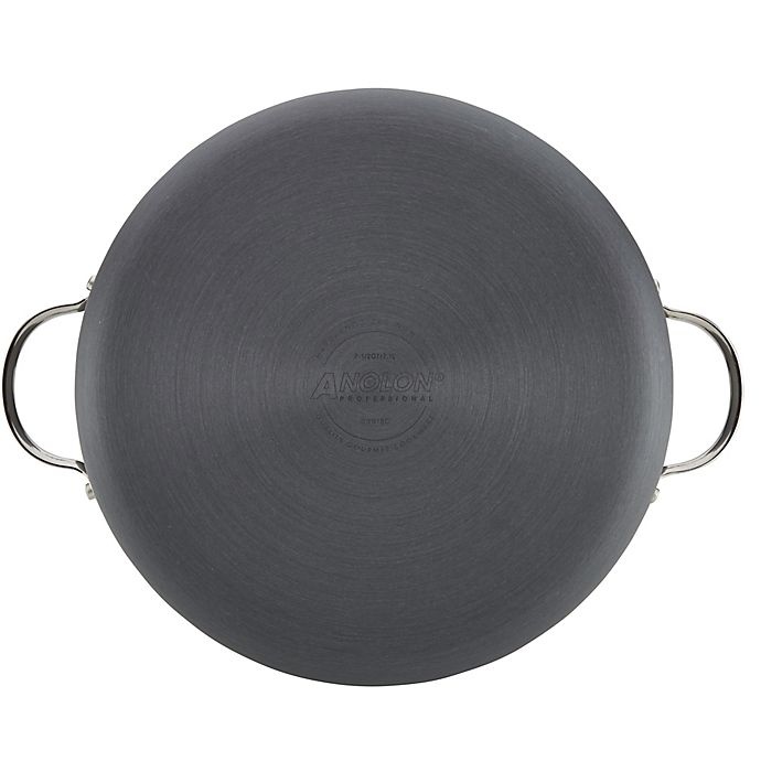 slide 3 of 5, Anolon Professional Nonstick Hard-Anodized Covered Wide Stock Pot - Grey, 7.5 qt