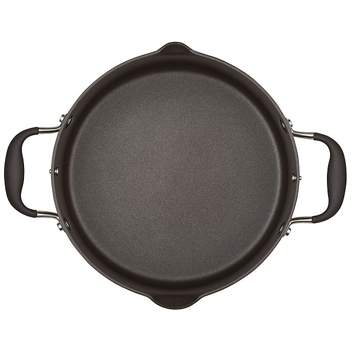 slide 5 of 5, Anolon Advanced Onyx Hard Anodized Nonstick Stock Pot, 6 qt