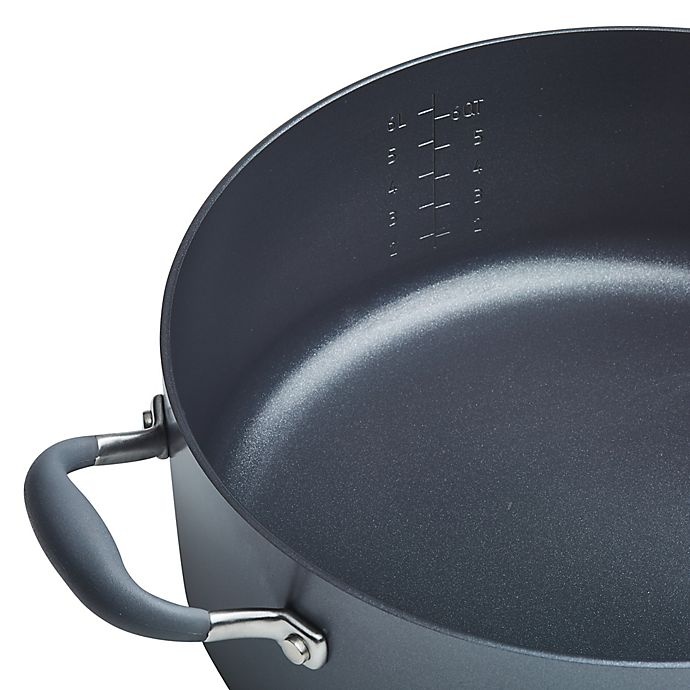 slide 2 of 3, Anolon Advanced Home Nonstick Hard-Anodized Covered Wide Stock Pot - Moonstone, 7.5 qt