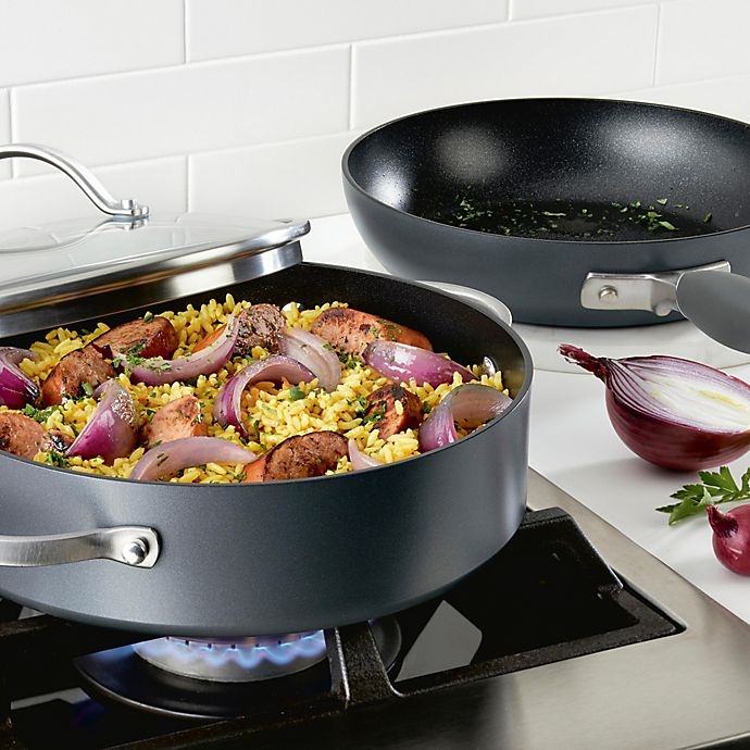 slide 7 of 7, Anolon Advanced Home Nonstick Hard-Anodized Aluminum Cookware Set - Moonstone, 3 ct