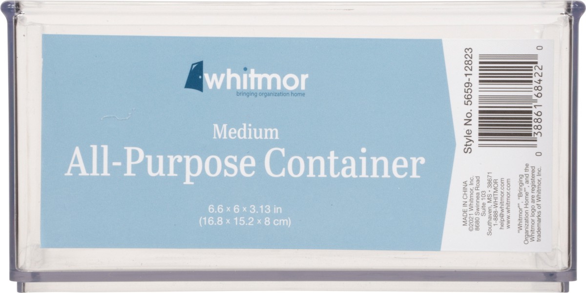 slide 2 of 9, Whitmor All-Purpose Container Medium 1 ea, 1 ct