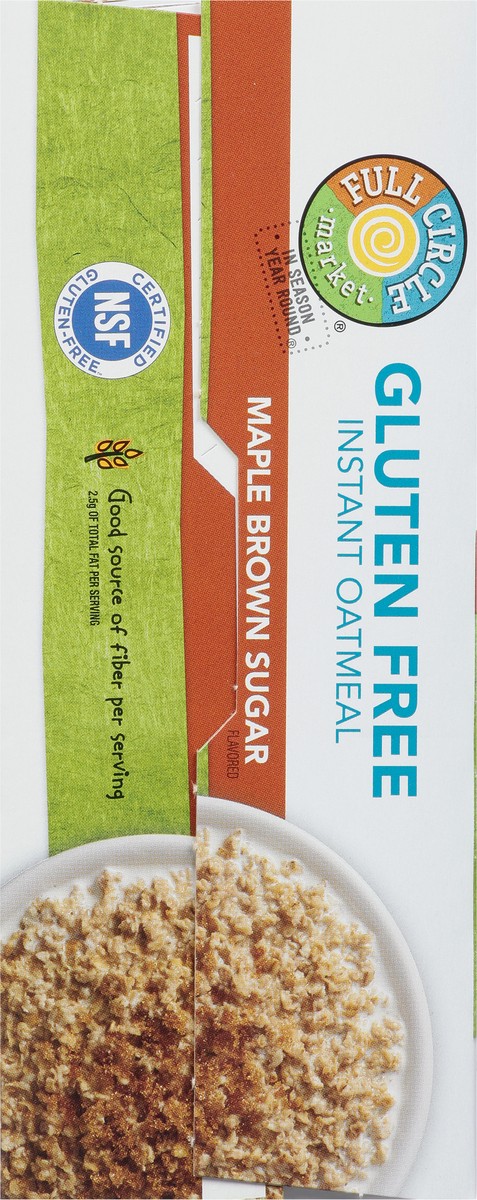 slide 16 of 17, Full Circle Market Gluten Free Maple Brown Sugar Instant Oatmeal 8 ea, 8 ct