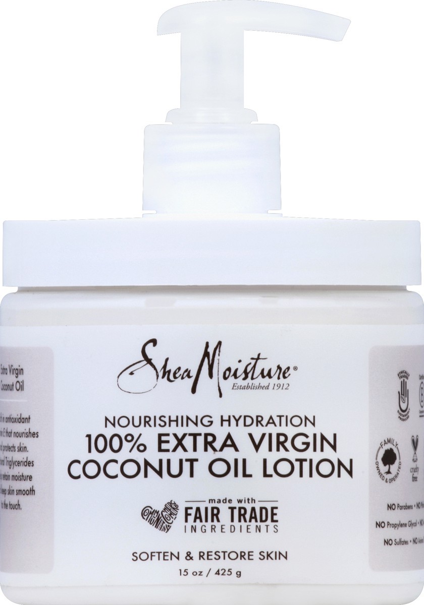 slide 1 of 3, SheaMoisture 100% Extra Virgin Coconut Oil Lotion, 1 ct