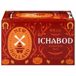 New Holland Brewing Company Ichabod Pumpkin Ale Beer, 6 x 12 fl oz Cans