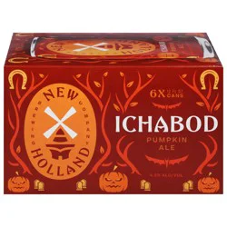 New Holland Brewing Company Ichabod Pumpkin Ale Beer, 6 x 12 fl oz Cans
