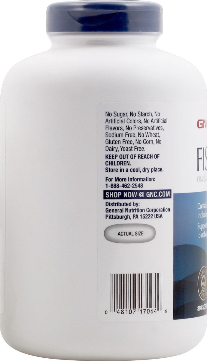 slide 7 of 8, GNC Fish Oil 360 ea, 360 ct