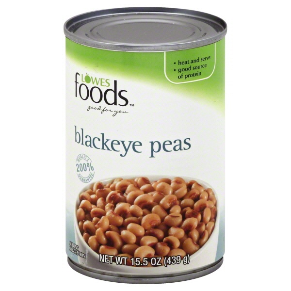 slide 1 of 1, Lowes Foods Blackeye Peas, 15.5 oz