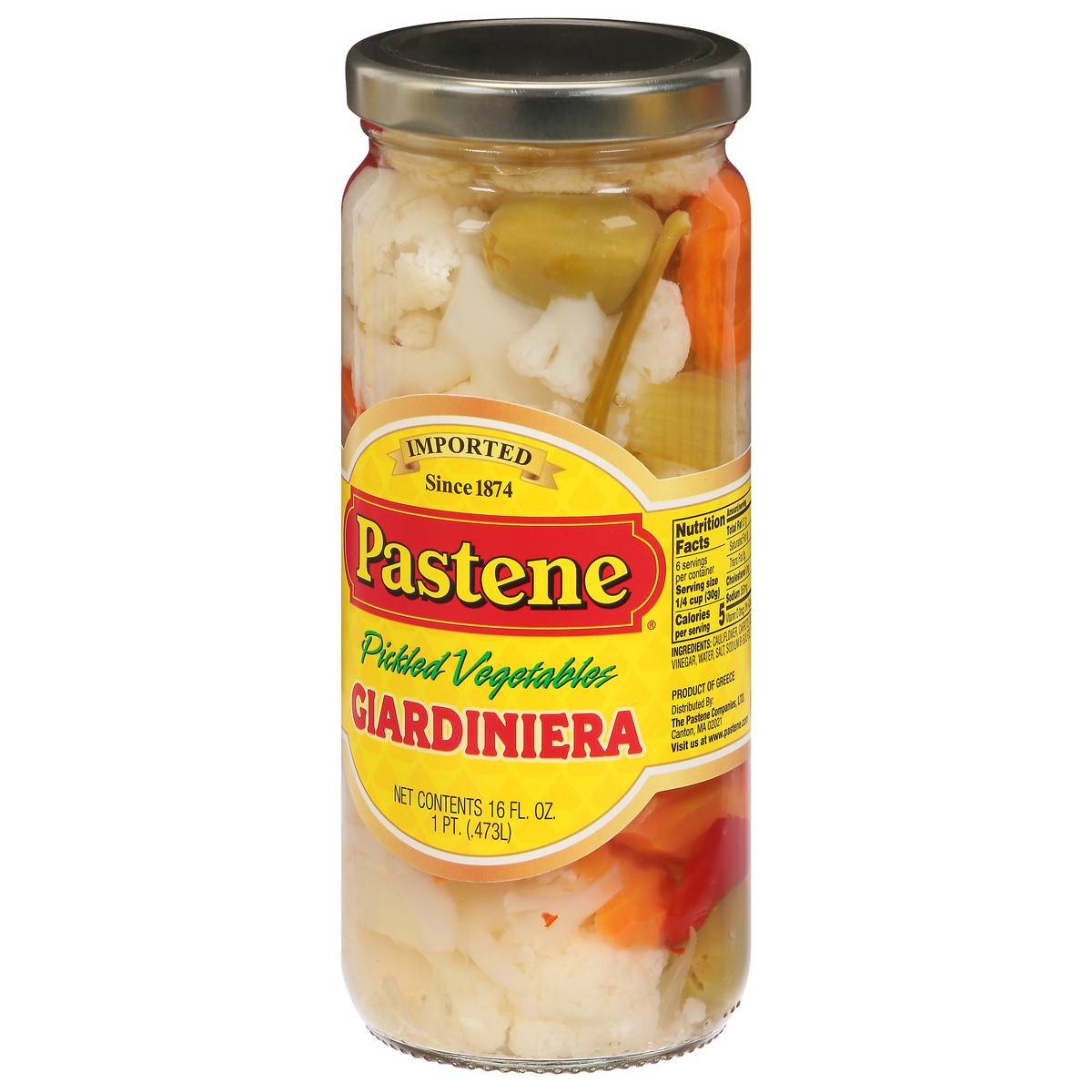 slide 3 of 9, Pastene Pickled Vegetables Giardiniera 16 fl oz, 16 fl oz