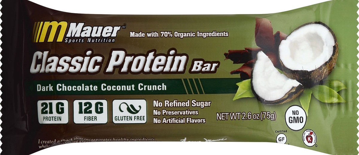 slide 1 of 6, Mauer Nutrition Protein Bar 2.6 oz, 2.6 oz