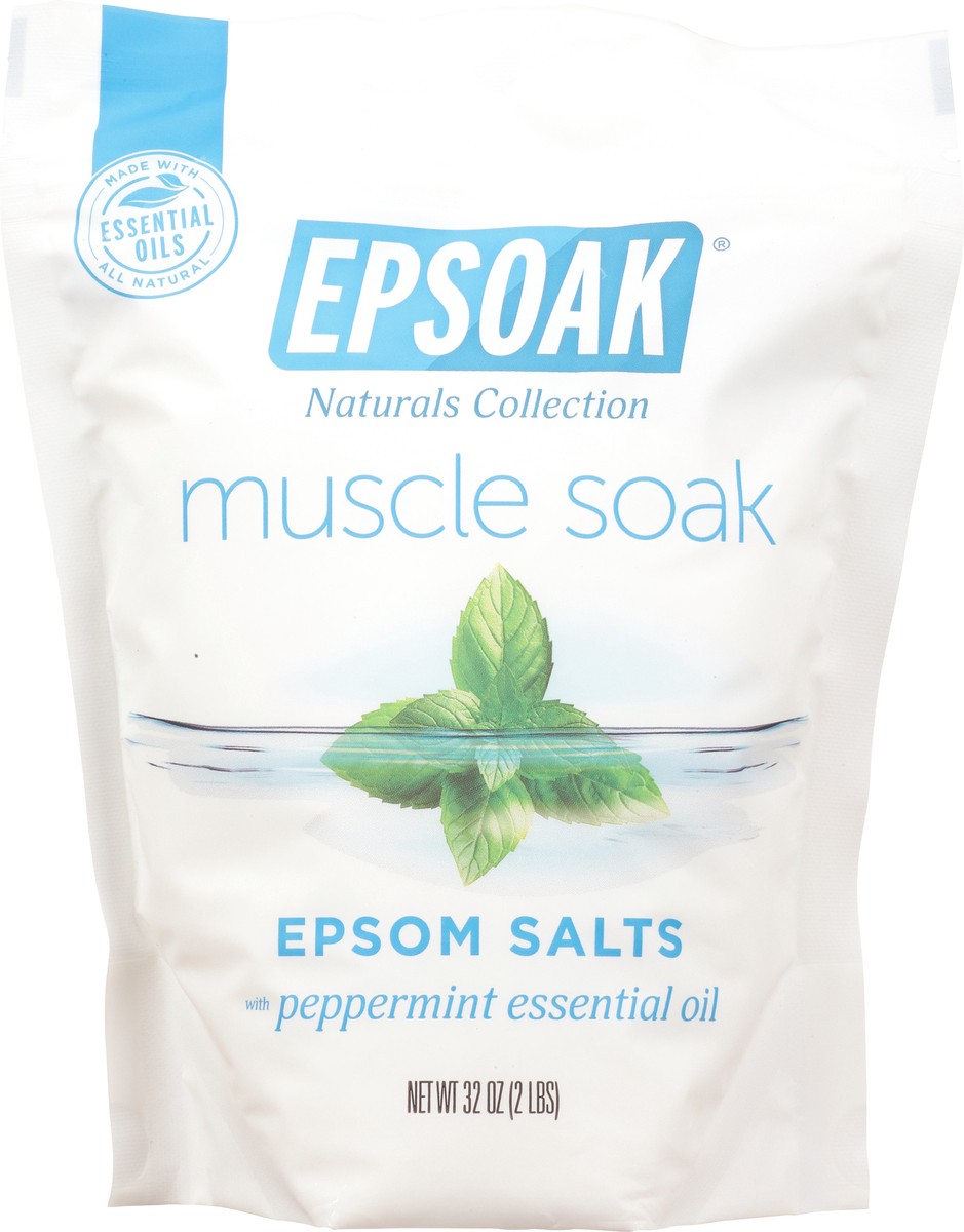 slide 6 of 12, Epsoak Naturals Collection Muscle Soak Epsom Salts 32 oz Pouch, 32 oz