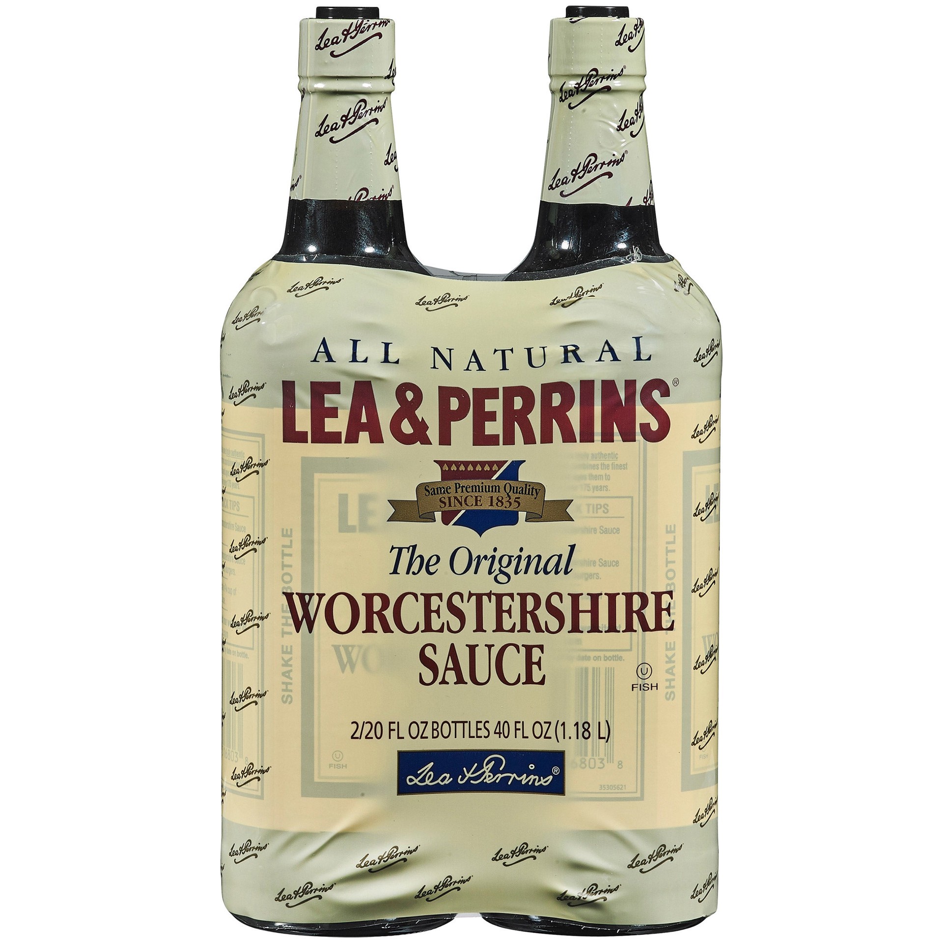 slide 1 of 1, Lea & Perrins, Worcestershire Sauce, 20 fl oz, 2 Count, 