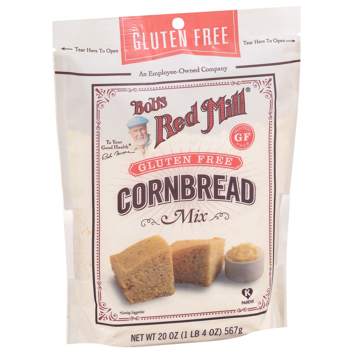 slide 2 of 9, Bob's Red Mill Gluten Free Cornbread Mix 20 oz, 1 ct