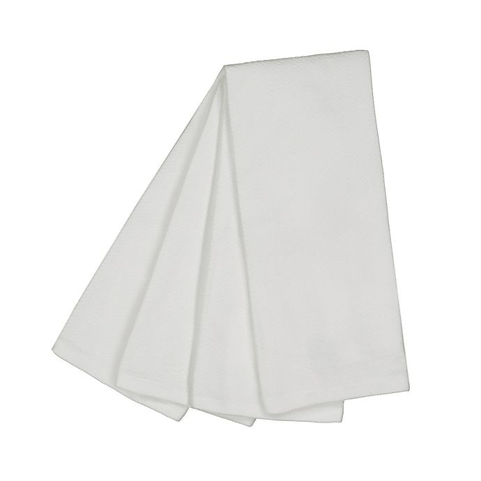 slide 1 of 3, SALT Dual Purpose Kitchen Towels - White, 4 ct