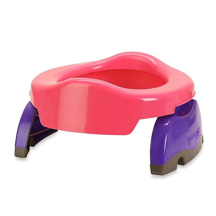 slide 4 of 5, Potette Plus 2-in-1 Travel Potty and Trainer Seat - Pink, 1 ct