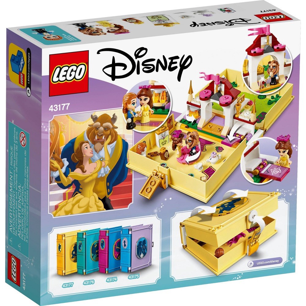 slide 5 of 7, LEGO Disney Belle's Storybook Adventures Princess Building Playset 43177, 1 ct