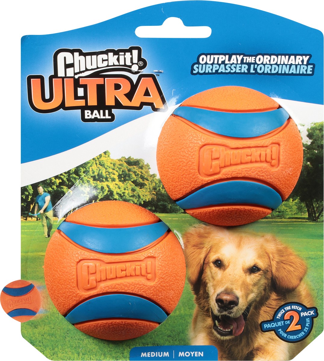 slide 6 of 9, ChuckIt! Ultra Ball Dog Toy, Medium, 2 ct