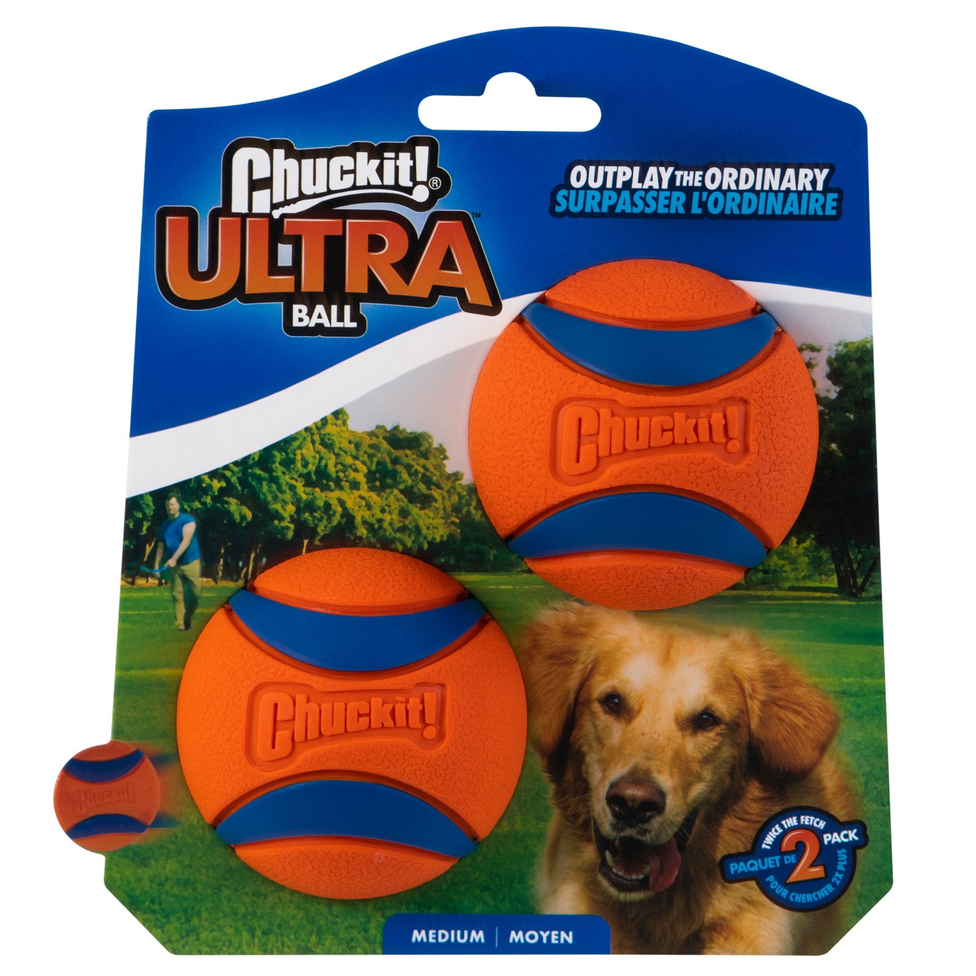 slide 1 of 9, ChuckIt! Ultra Ball Dog Toy, Medium, 2 ct